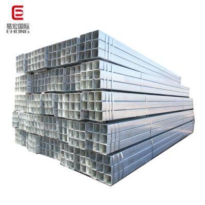 Hot Dipped Galvanized Steel Pipe Size 1/2 3/4 1&quot;2&quot;1.5&quot;Inch Gi Pipe Pre Galvanized Steel Pipe Galvanized Square Tube