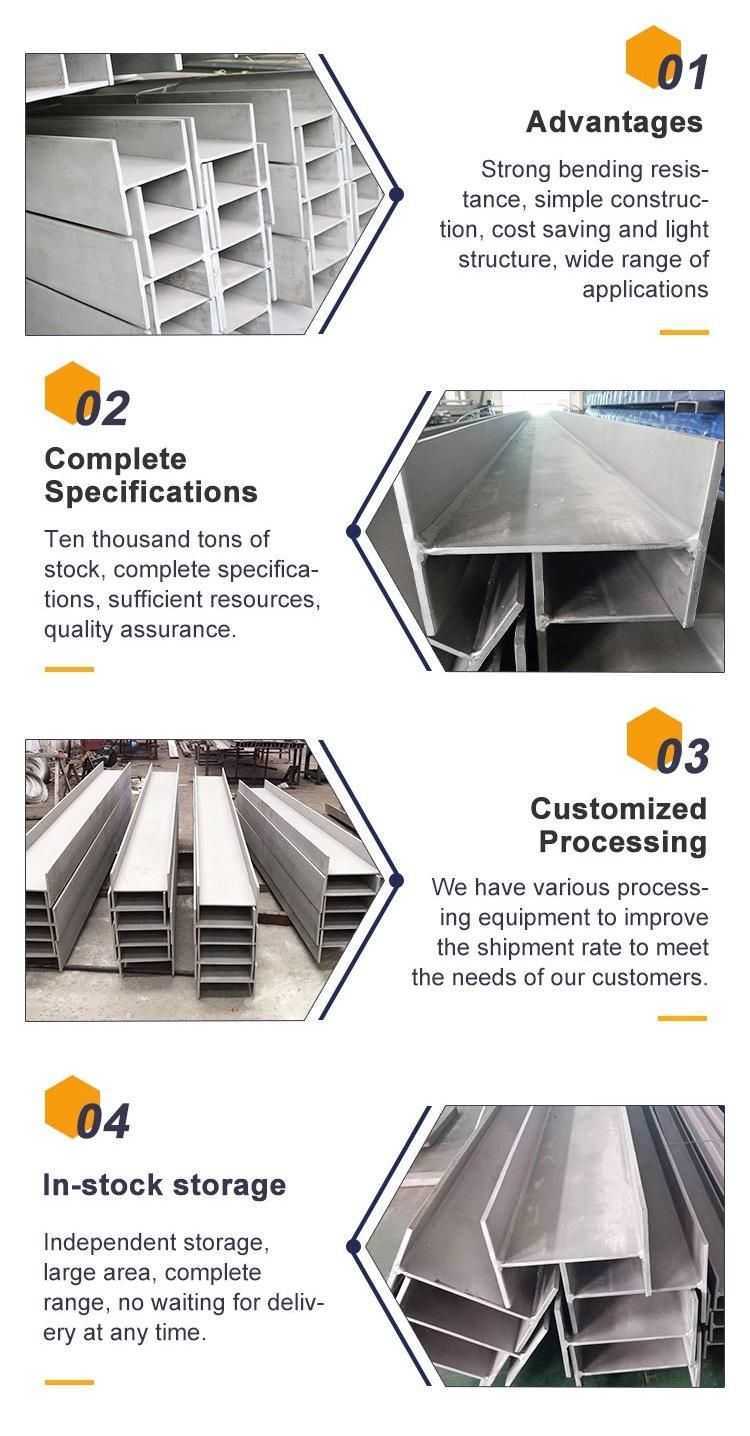 ASTM A572 Grade 50 ASTM A992 High Strength Steel Wide Flange I-Beam 75X75-250X250 I Beam