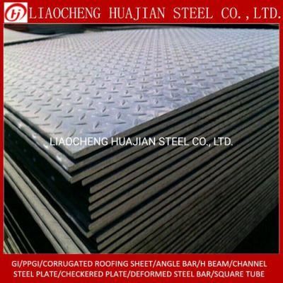 Q235B Tear Drop Checkered Mild Steel Plate for Building Material