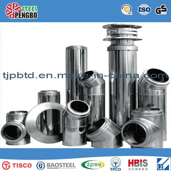 Twist Lock Chimney Pipe 301 304 316 Stainless Steel Stove Pipe Flue Kits for Chemical Industry