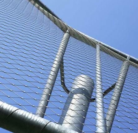 China Cheap Stainless Steel Wire Rope Net / Netting (diamond style)