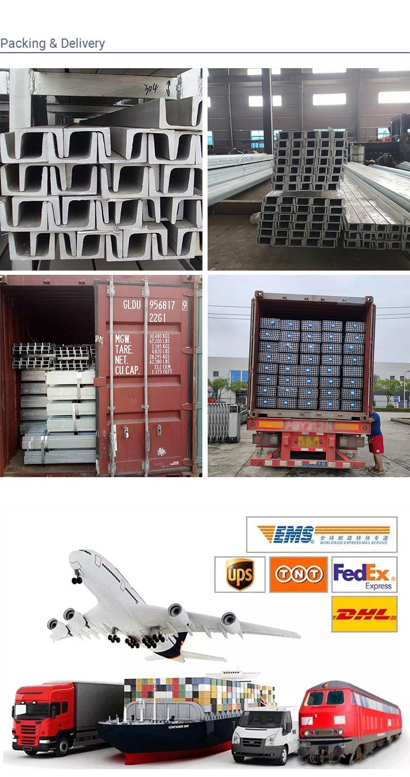 150mm 40mm 75mm 30mm 304 304L Stainless Steel U Channel