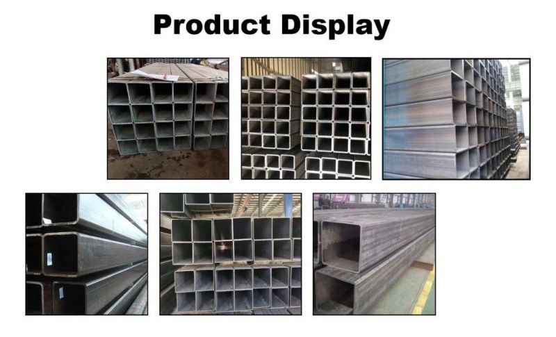 Q345 Q235 Welded Seamless Mild Carbon Steel Pipe Black Square Steel Pipe Rectangular Steel Tube