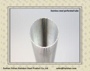 SS304 76*1.2 mm Exhaust Stainless Steel Perforated Tube