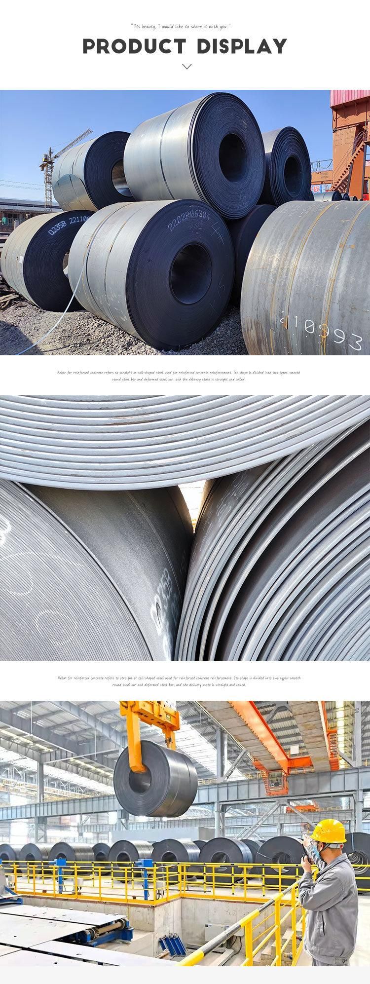 Ss400 SAE1006 1008 Low Carbon High Quality Pickled and Oiled High-Strength Hr HRC Ms 5mm 6mm 8mm 1219mm Mild Carbon Steel Coil