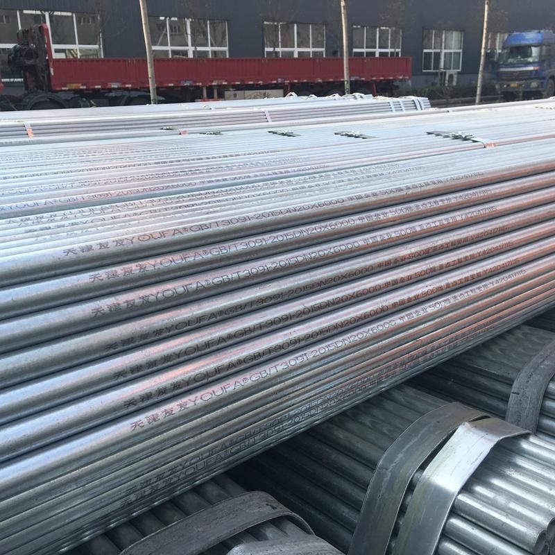 Youfa Brand Steel Grade BS1387 ASTM A53 Galvanized Pipe & Tubes
