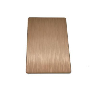 3mm Brown Titanium Hairline 4X8 1220X2440mm Cold Rolled Stainless Steel Plate