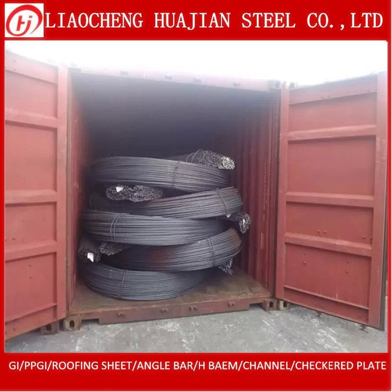 Iron Rod Bar Material Steel Rebar in Coil