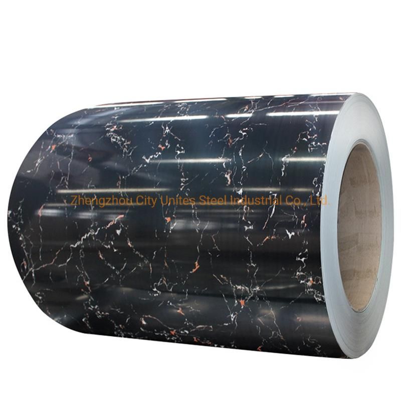 Long Durability Marble Patterns PPGL Color Coated Aluzinc Steel Coil