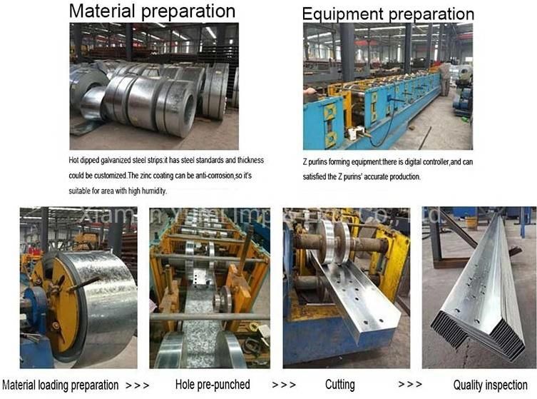 Best Price Building Structure Galvanized Steel Z Purlin