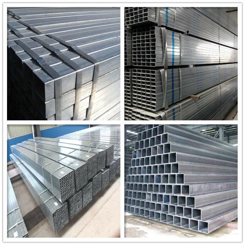 20 2 3 10 Inch Feet Galvanized Steel Square Tube Seamless Steel Pipe Price Hot DIP Carbon Sch 40 Iron Pipe Welded Gi Building Material