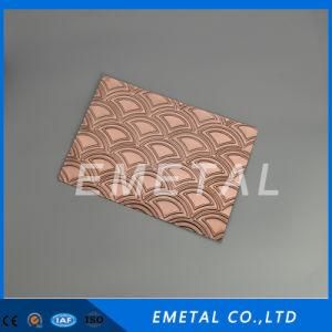 Cold Rolled Inox 201 304 Stamping Embossed Etched Stainless Steel Sheet for Elevator Door
