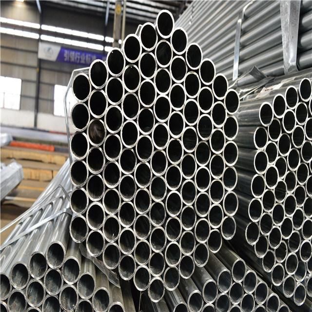 Welded ERW Steel Pipe Round Tube Carbon Galvanized Gi Tube Q195-Q345