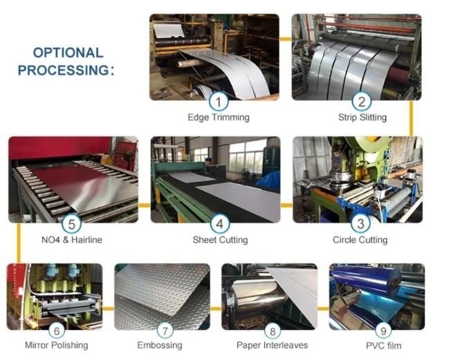 Cold Rolled 200 300 400 Series Stainless Steel Sheet Stainless Steel Plate