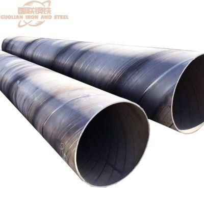 ASTM A252 Carbon Spiral Steel Pipe API 5L X52 SSAW Spiral Welded Steel Pipe for Oil and Gas Line