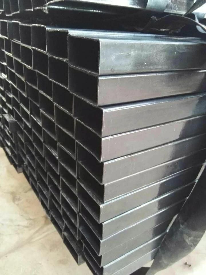 Pure Black Square Steel Tube