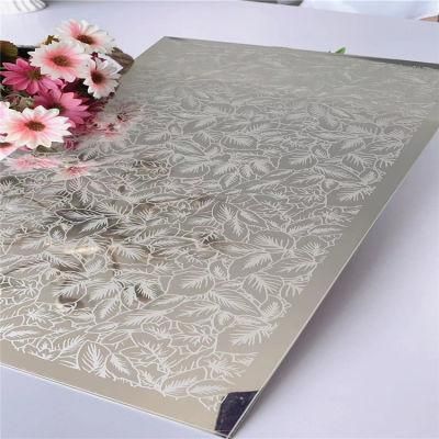 Anti-Finger PVD Coating PVC Film AISI 304 Etching Stainless Steel Sheet for Decorative