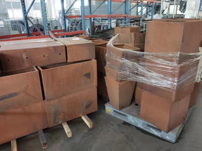 Corten Steel Panel Laser Engraving