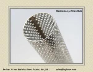 SS304 76*1.2 mm Exhaust Perforated Stainless Steel Tubing