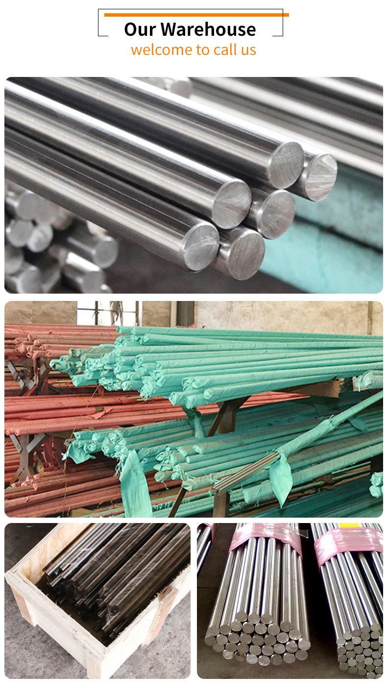 Manufacturer 201, 304, 321, 904L, 316L Stainless Steel Round Bar Stainless Stee Rod for Building Material