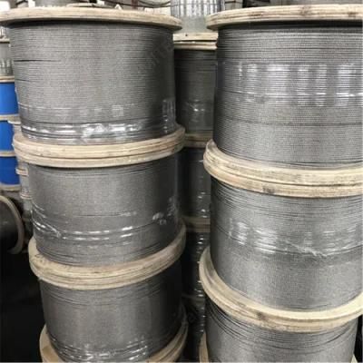 Factory Direct Supply AISI316 Stainless Steel Wire Rope Strand 7X19