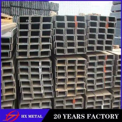 Galvanized Q235B Engineering U-Shaped Hot Rolled Channel Steel for Construction