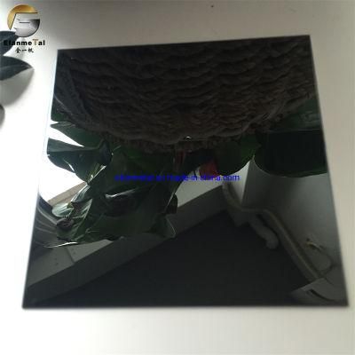 Ef063 Villa and Hotel Decoration Wall Panel Clading 304 Black Mirror Shiny Stainless Steel Sheets