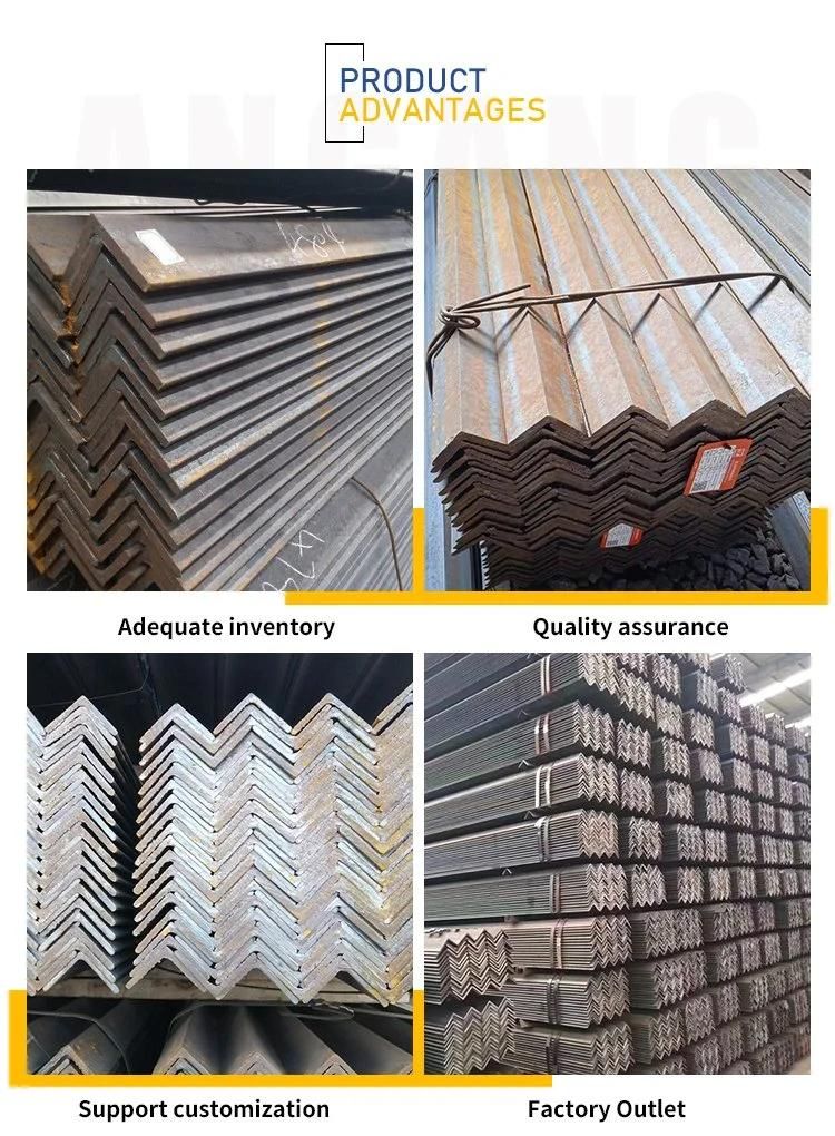 Chinese Factory Carbon Steel A36 A53 Q235 Q345 Angle Iron/Hot Rolled Angles Steel /Ms Angles L Profile Hot Rolled Equal or Unequal Steel Angles Steel Profile
