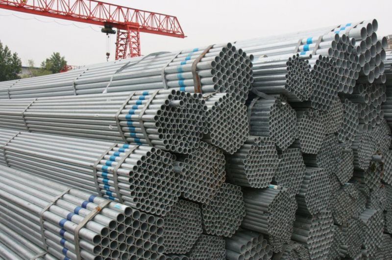 Construction Use Gi Round Steel Tubes Seamless Zinc Coated Mild Carbon Galvolume Steel Pipes Manufacturers Hot Dipped Galvanized Steel Pipe