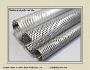 SS304 54*1.0 mm Exhaust Repair Stainless Steel Perforated Tube