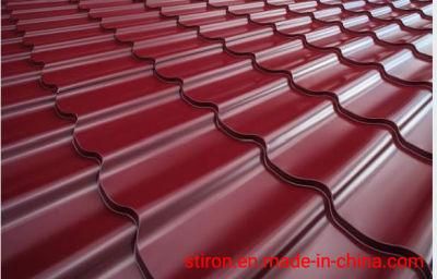 ASTM Metal Galvanized 120g Corrugated Steel Resin Tile Color Sheet for Roofing/Wall