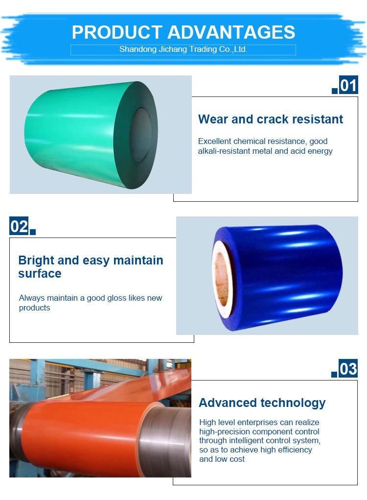 Shandong PPGI Sheet Price Ral Color Coated Steel Coil Pre Painted Dx51d Galvanized Steel Coil Metal PPGI PPGL