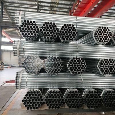 China Factory 2 Inch Round Steel Tube Scaffolding Greenhouse Pipe 4 Inch Pre Galvanized Steel Pipe Tube Gi Pipe