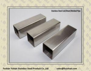 ASTM A554 304 Stainless Steel Welded Square Pipe with 240hl Finish
