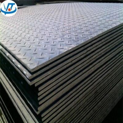A36 Q235B Ss400 Carbon Steel Diamond Plate Tear Drop Knurled Checkered Steel Plate for Floor