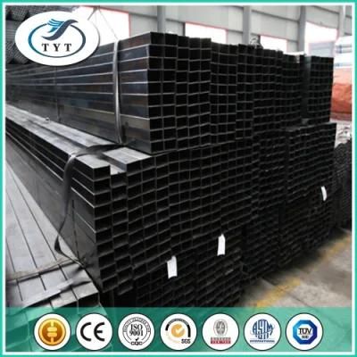 BS1387 Black Square Steel Pipe Carbon Material Hot Rolled