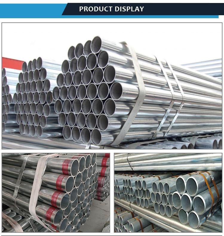 Factory Direct Galvanized Steel Pipes Round Steel Pipe