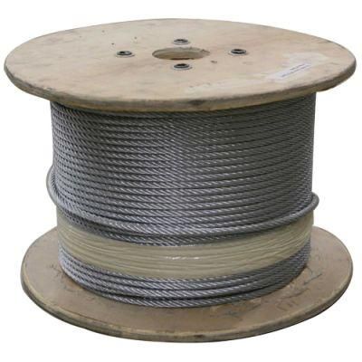 Factory Hot Sale Flexible 7X19 Stainless Steel Cable Wire Rope