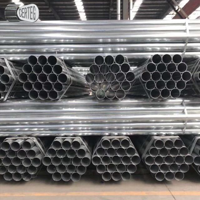 Hangzhou carbon pipes galvanised steel round pipe 5.5m length metal material