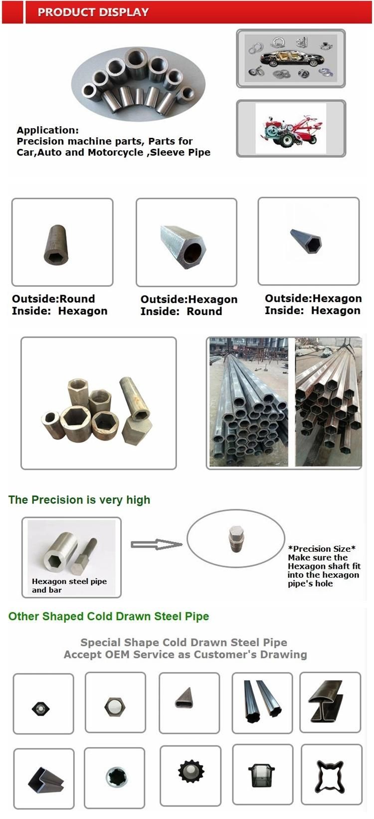 Ss201/304/316L Triangle Hollow Section Steel Tube Pipes