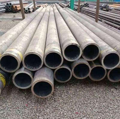 China Manufacturer A53 Q235 Q345 Q195 Hot Rolled Bare Oiled Carbon Steel Seamless Round Pipe for Building Material