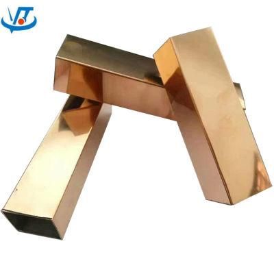 Bright Decorative Stainless Steel Pipe Tube Rectangular Steel Tube