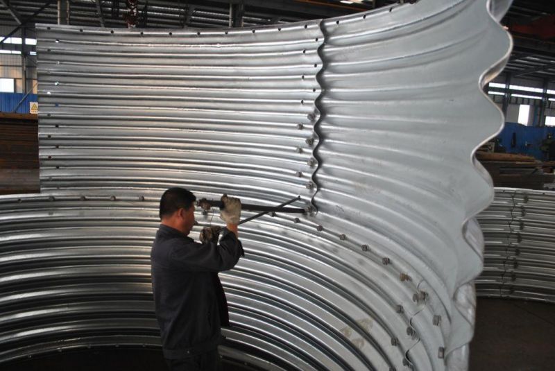 Underground Bunker Galvanized Corrugated Metal Culvert Pipe