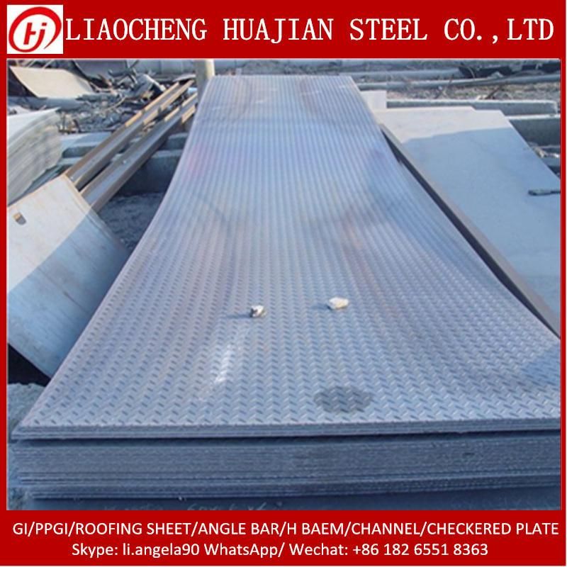 Q235B Steel Checker Plate Standard Steel Chequered Sheet