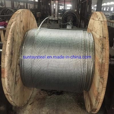 7 / 16 X 5000 FT 1X7 Ehs Galvanized Guy Strand Wire Class a Zinc - Coating