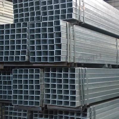 Shs Rhs Hollow Tube Galvanized Square Tube 80X80mm Square Rectangular Gi Pipe