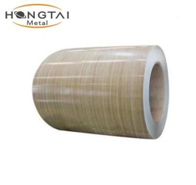 Color Coated Wooden and Flower Design 0.5mm PPGI Prepainted Galvanized Steel Coil