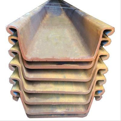China Hot Rolled Sy295 Sy390 Metal U /Z Type Steel Sheet Pile 400*100*10.5 mm 6m 12m