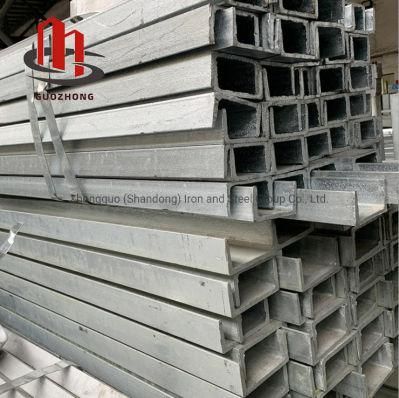 Factory Price Gi Channel Guozhong Cold Bending Galvanized Carbon Alloy Steel Channel with Good Quantity