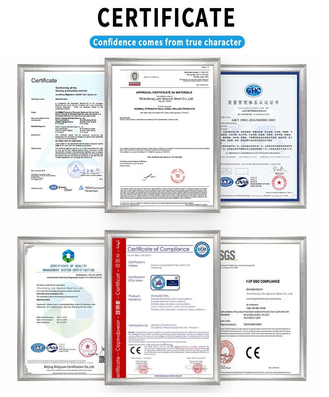 Manufacturers AISI Stainless Steel ASTM 2b 201 314 321 316 304 1.4434 1.4438 Stainless Steel Plate/Sheet